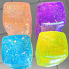 Multicolour Glitter Stress Cube - small