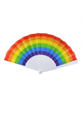 Rainbow Folding Plastic Fan