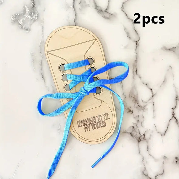 Learn to tie shoe laces