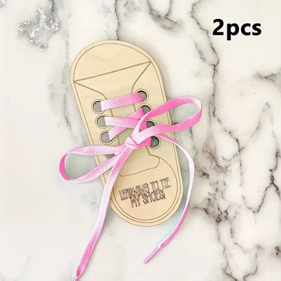 Learn to tie shoe laces