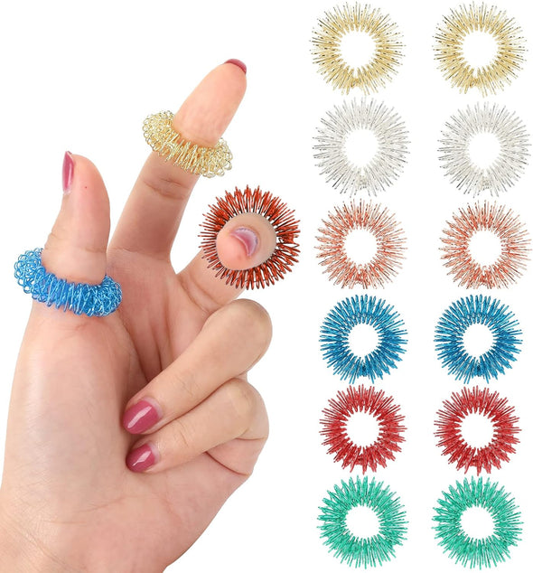 Acupressure spikey sensory rings