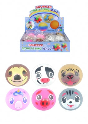 Squishy Squeeze Animal face ball