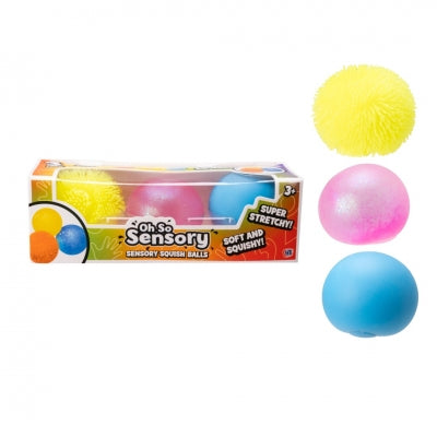 Oh so Sensory squeeze squish balls 3 pack