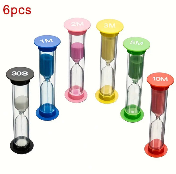 Mini Sand Timers (Pack of 6)