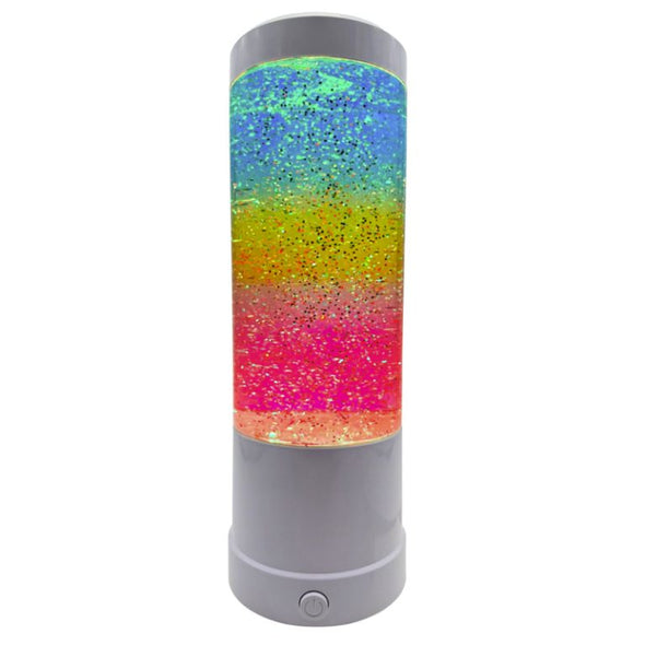 Light up Rainbow glitter lamp
