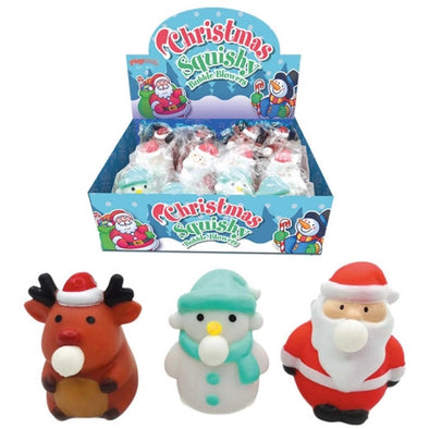Squishy christmas bubble blower