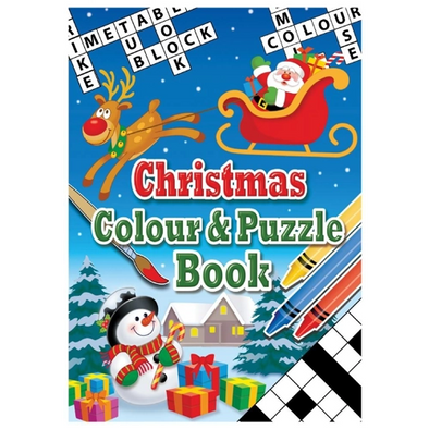 Christmas A6 colour & puzzle books