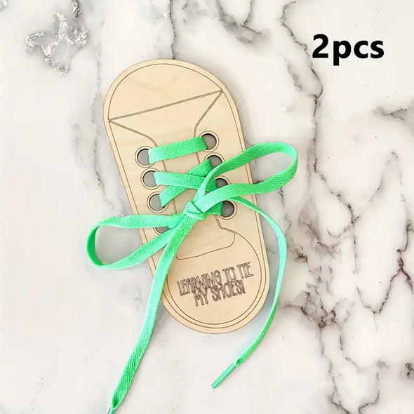 Learn to tie shoe laces