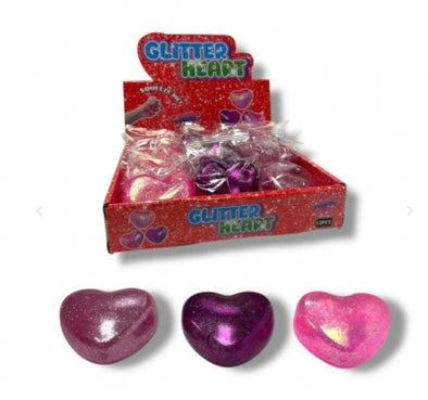 Glitter Heart sugar maltose squishy