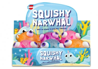 Squishy Big Eye Narwhal