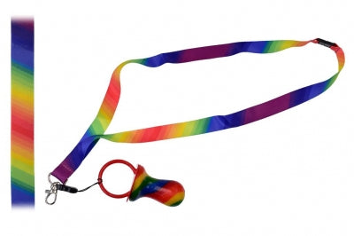 Rainbow Lanyard with Sugar Rock Dummy