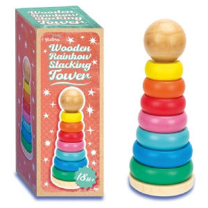 Wooden Rainbow Stacker Tower