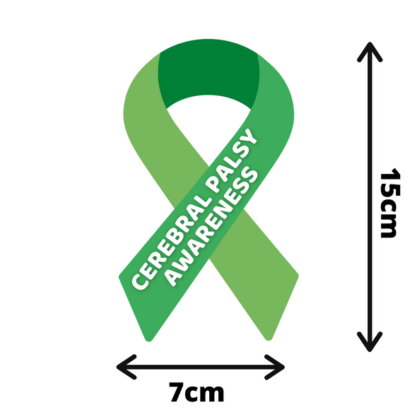 Cerebral Palsy Awareness Ribbon Vinyl Car Sticker