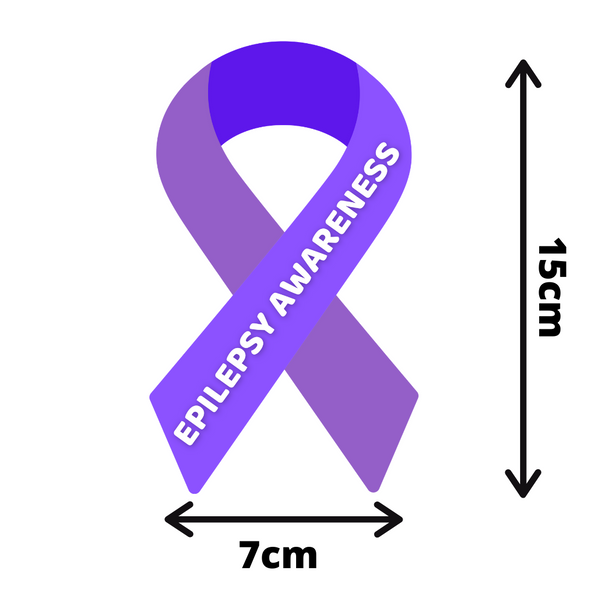 Epilepsy Awareness Ribbon Vinyl Car Sticker